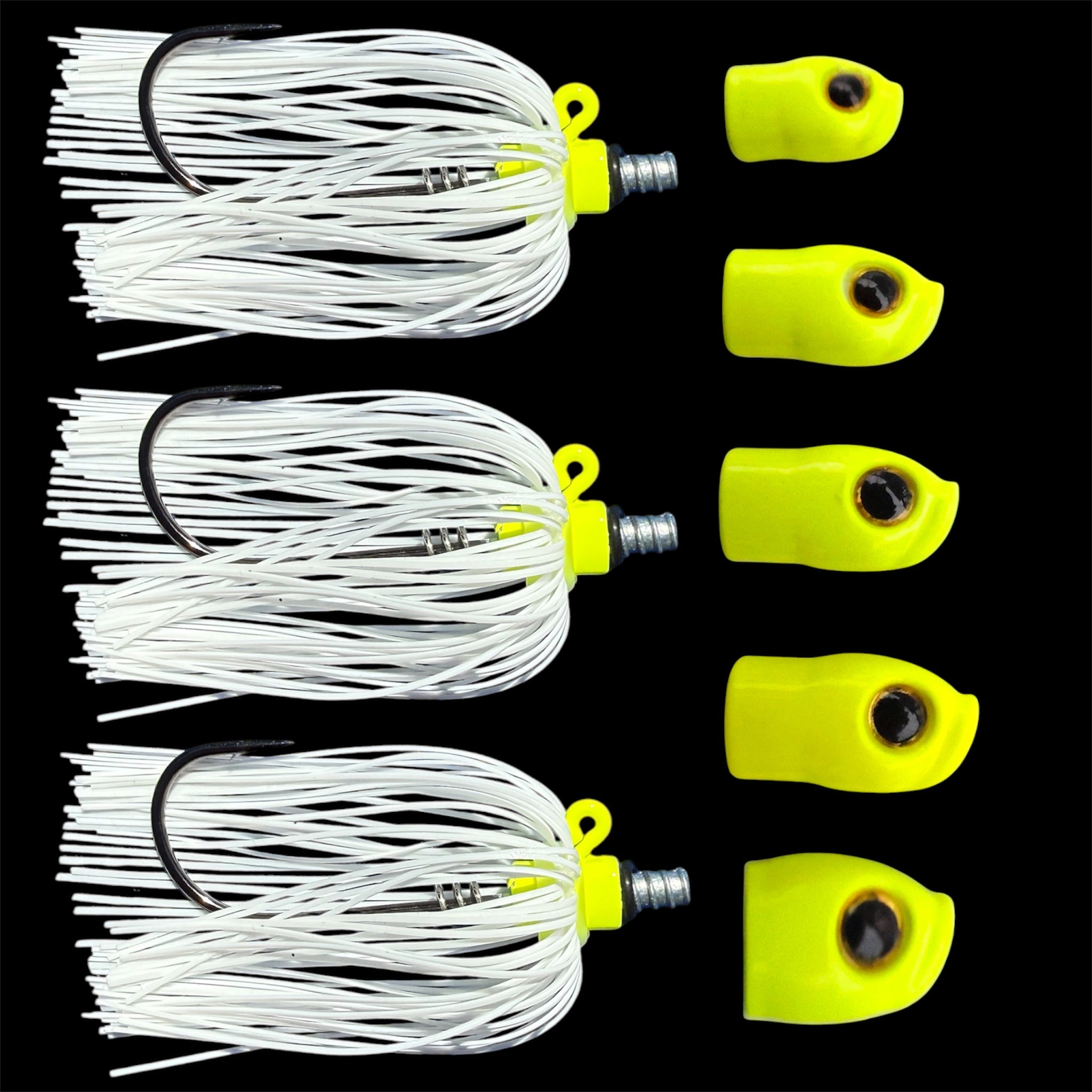 Skirted Screwy Head Jigs